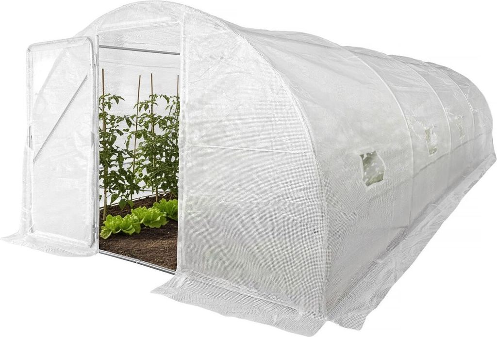 Serre tunelle de jardin avec porte 6 x 3 m "Mimosa" - 18 m² Image du produit 