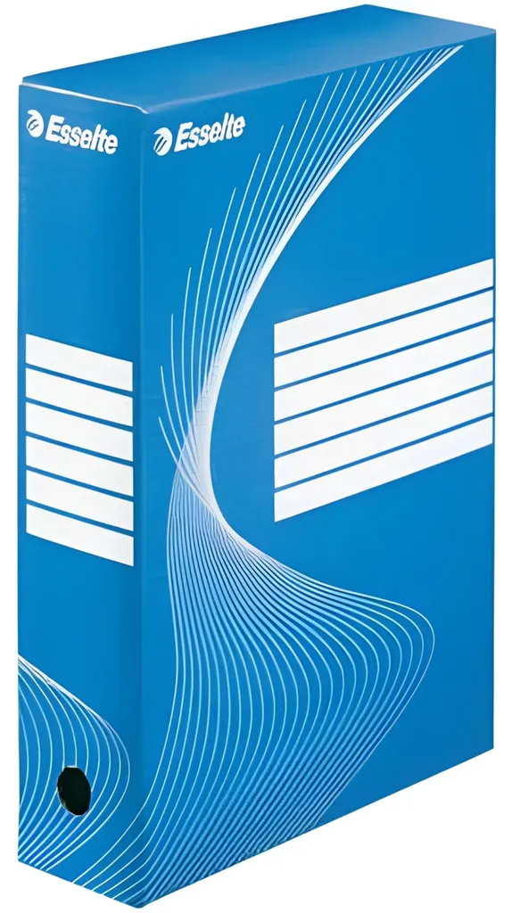 Conteneur de Classement A4 Bleu Esselte Dos 8cm pour Archivage Pro