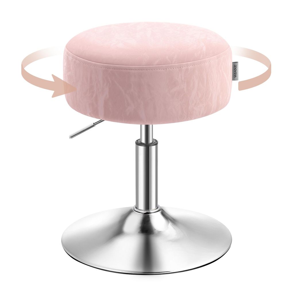 Schminkhocker, Schminkstuhl, Sitzhocker, höhenverstellbar, Produktbild 