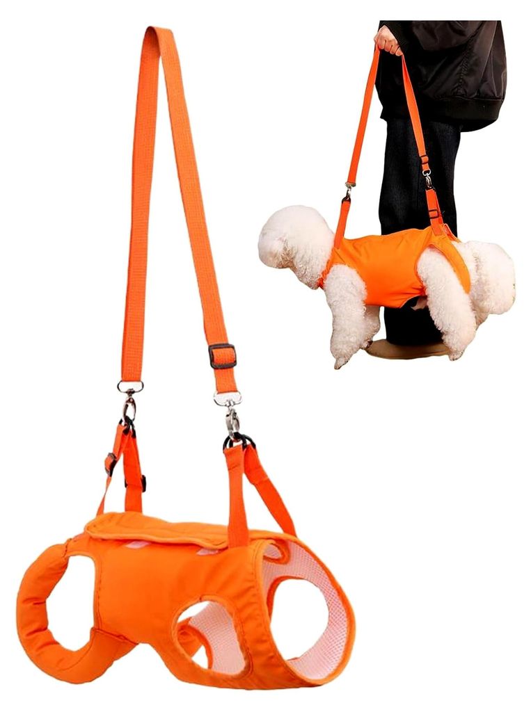 Verstellbare Stützschlinge für Hunde, flexible und atmungsaktive Kleidung für Haustiere, Unterstützung für ältere und behinderte Hunde, Train...