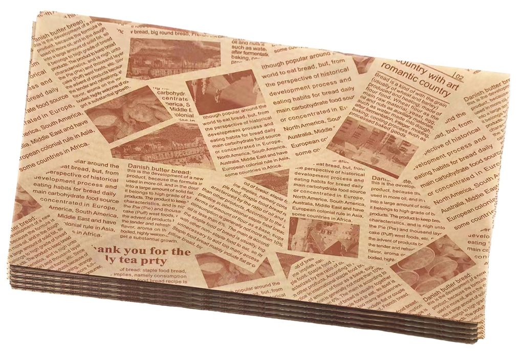 Metzgerpapier, 100 Blatt, Hamburgerpapier, umweltfreundliches Backpapier, Hamburger-Einwickelpapier, fettdichtes Papier für Hamburger, Sandwiches,...