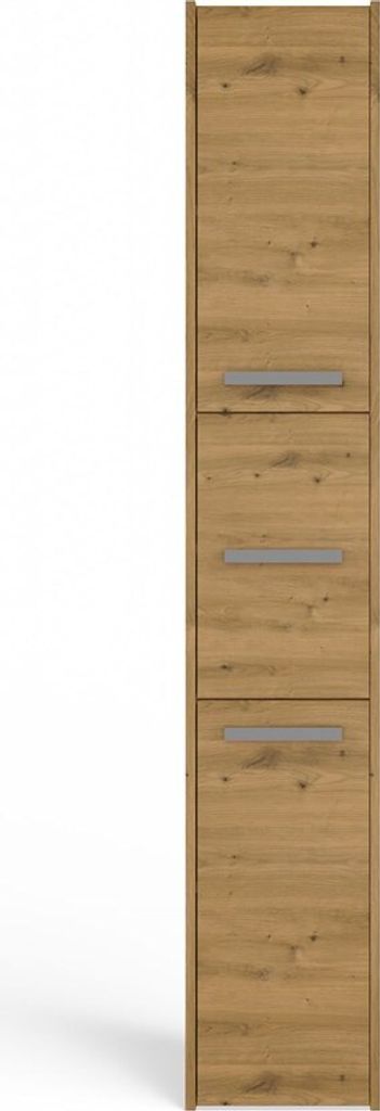 Badezimmer-Hochschrank Felix Artisan-Eiche 30 cm mit 3 Türen