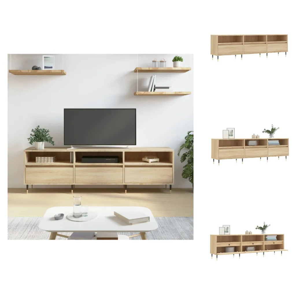 Mobile Porta TV 150x30x44,5 cm Rovere Sonoma - vidaXL Design Minimal