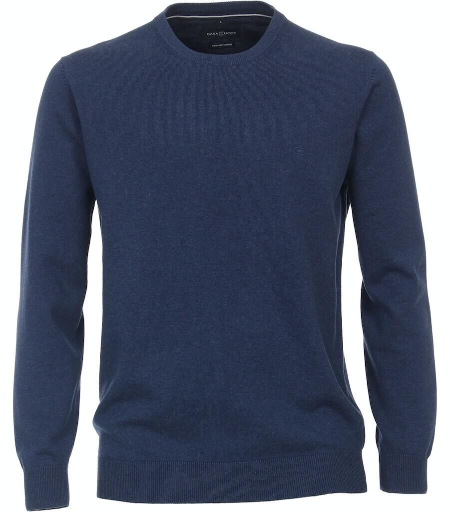 CASAMODA - Herren Pullover Rundhals (423980800), Größe: 5XL, Farbe: Blau (144)