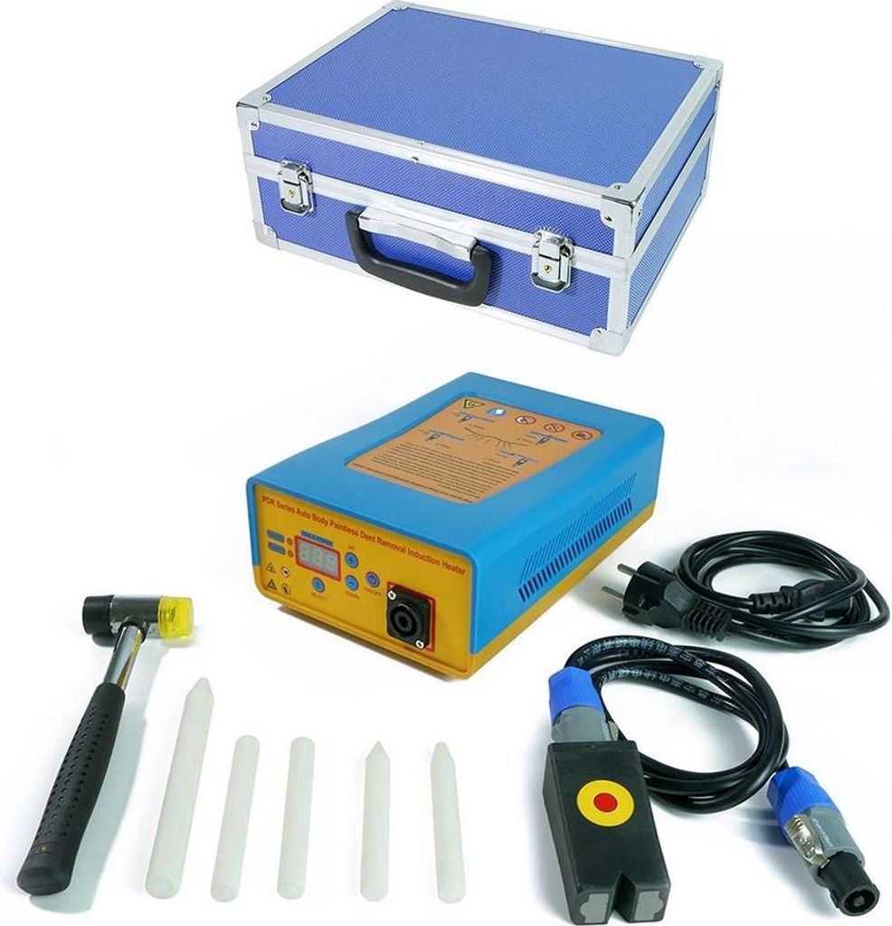 Auto Dellenreparaturset - Elektromagnetischer Induktionsheizer - Lackfreie PDR-Beulenentfernung - Schnelles Aufheizen - Punktgenaue Erwärmung - Mi...