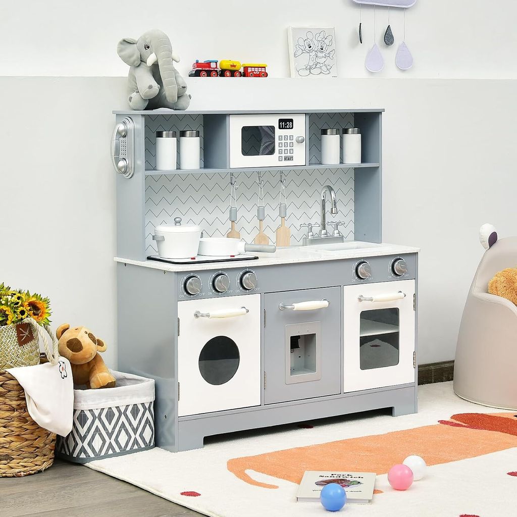 Dreamade Spielküche aus Holz mit Licht & Sound, Spüle, Produktbild 