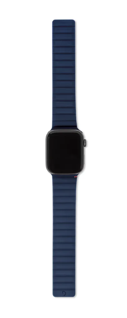 Bracelet magnétique anti-irritation pour Apple Watch 42mm Silicone Marine