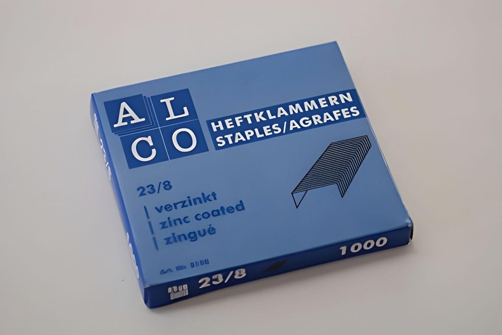 Heftklammern, 23/8, verzinkt, Schachtel à 1000 Stück