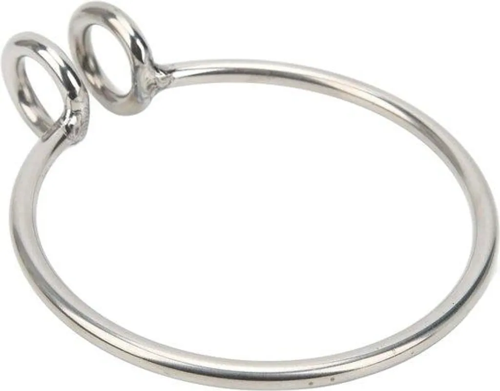 Anneau de mouillage inox poli 8mm anti-corrosion pour ancre marine