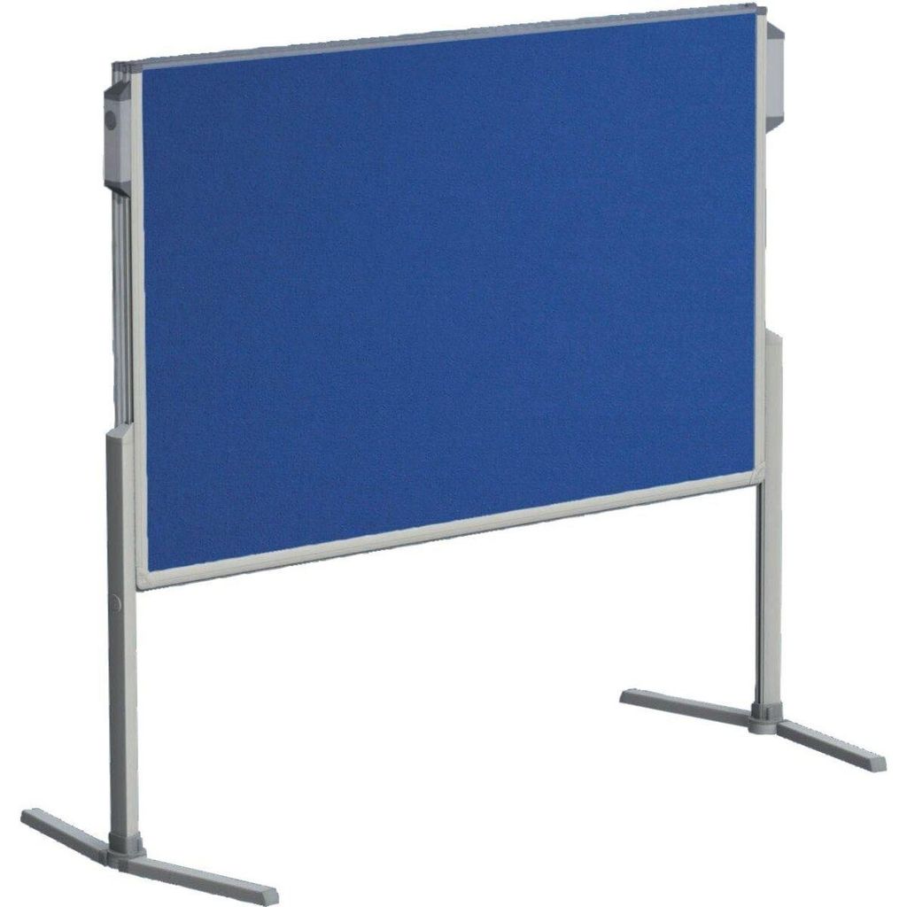 Moderationstafel Pro klappbar Klappfuß Filz/Filz 120x150cm blau