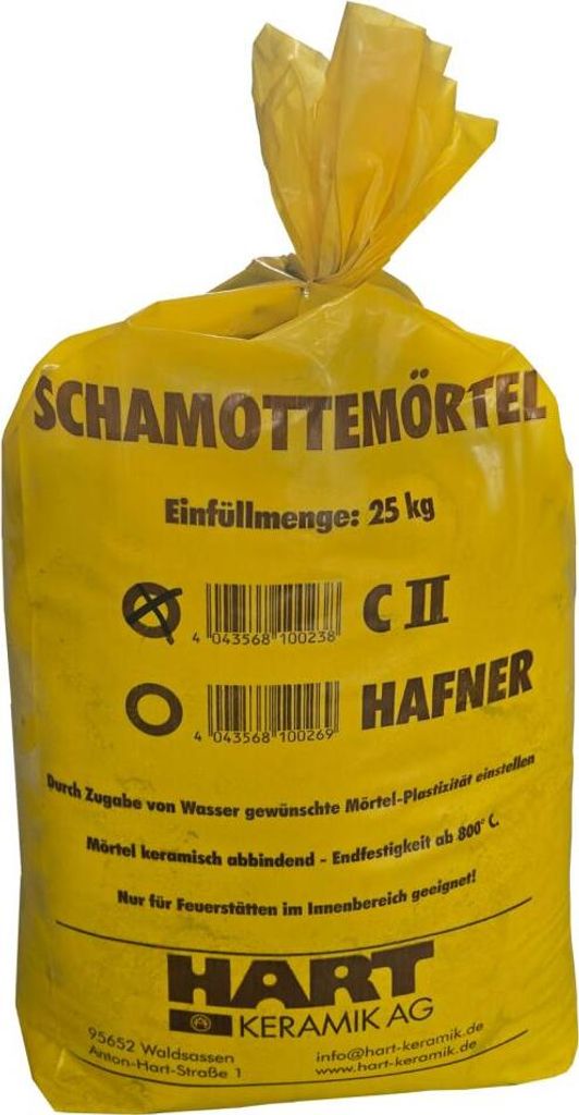 Schamotte-Mörtel Qualität C II 25 kg Produktbild 