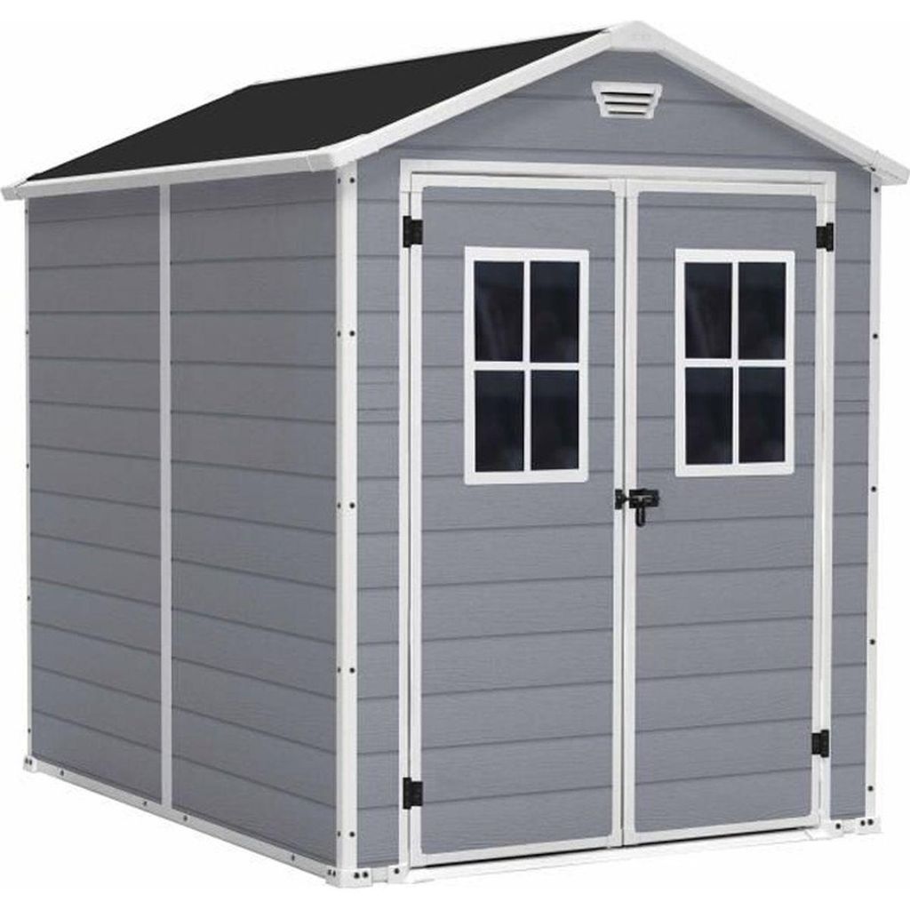 Abri Jardin Resine - Premium 86 Dpf- 3,75M² - Gris Image du produit 
