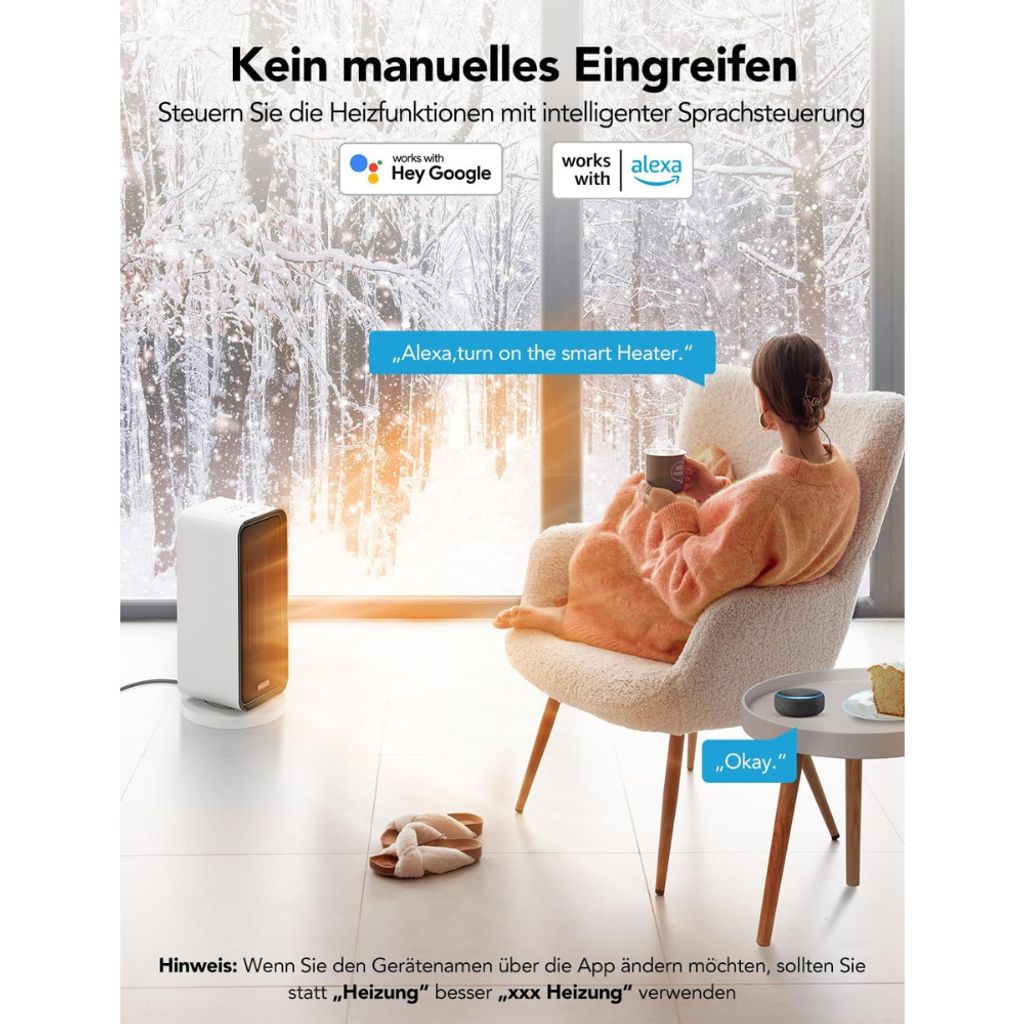 GoveeLife Intelligente Elektrisch Heizlüfter für große Produktbild 6