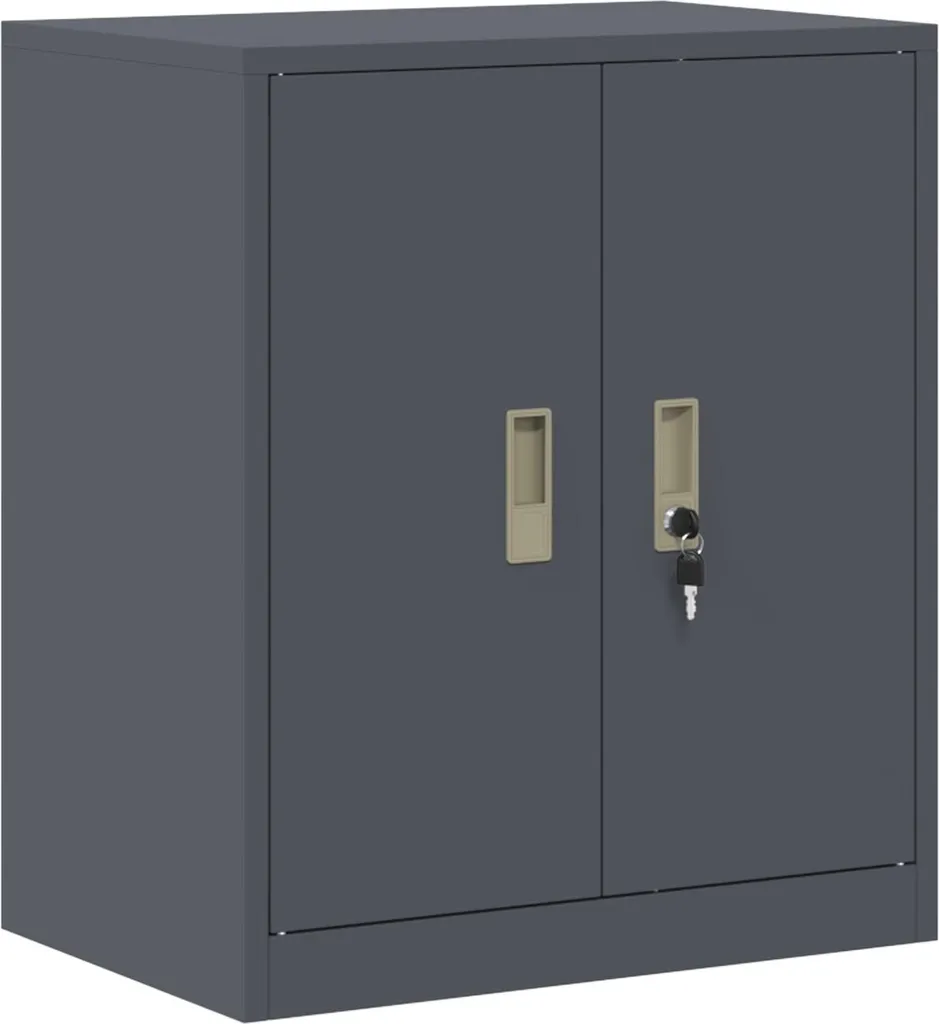 Armadietto Porta Attrezzi Antracite 60x40x70 cm - Acciaio vidaXL
