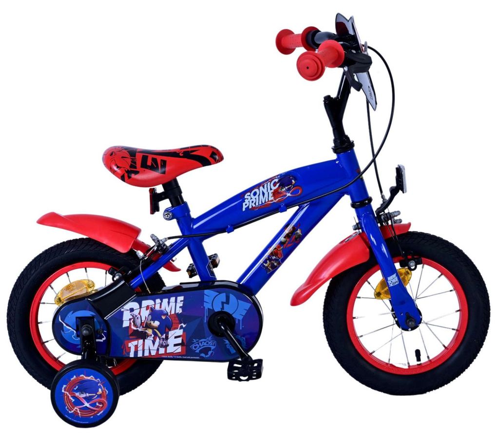 Volare Turbo Crew Jungenfahrrad 12 Zoll Blau Rot mit zwei Produktbild 