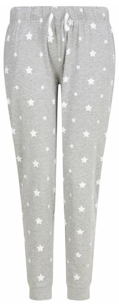 SkinniFit Women - Loungehose für Herren/Damen Uni LT5882 (S) (Grau meliert/Weiß)