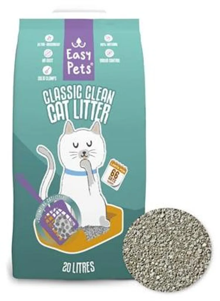 Litière agglomérante Easypets Classic Clean : finie la corvée de bac
