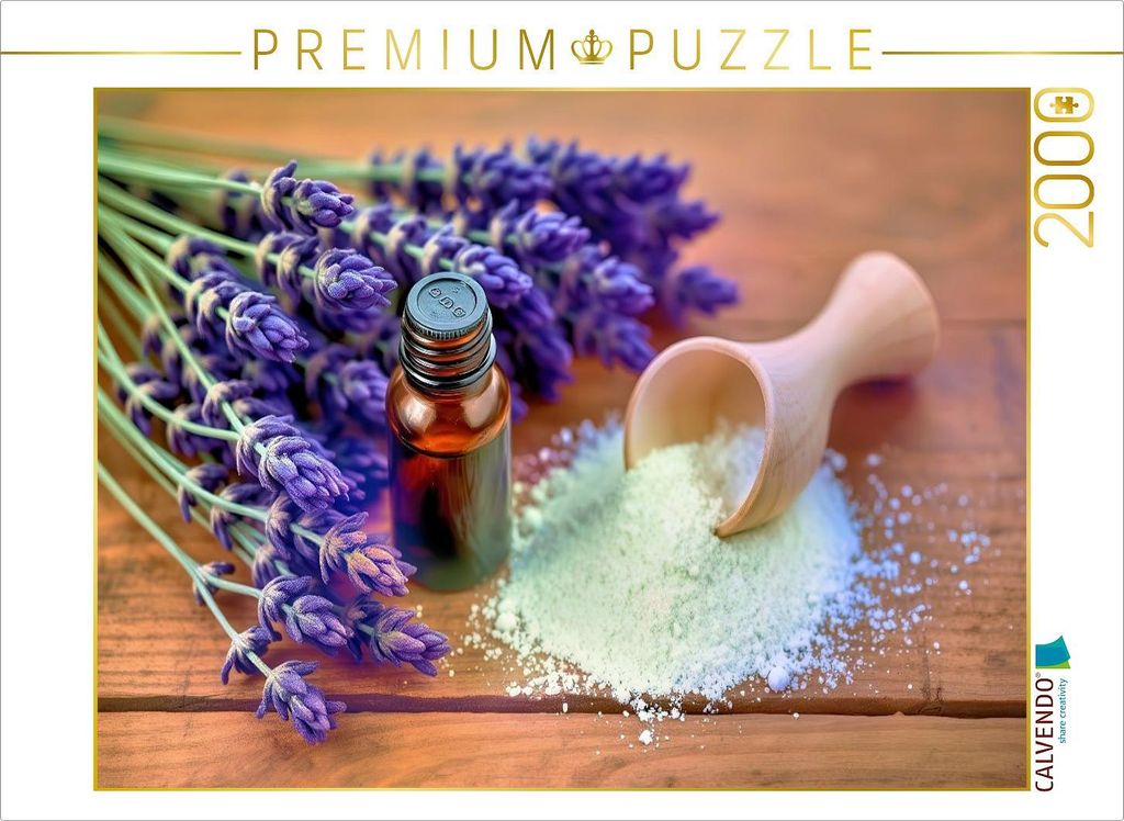 CALVENDO Puzzle Lavendel – Ruhe, die du riechen kannst. | 2000 Teile Lege-Größe 90x67cm Foto-Puzzle für glückliche Stunden