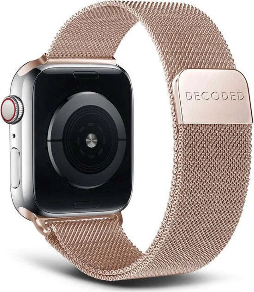 Bracelet milanais anti-glisse or mat pour Apple Watch 45 mm