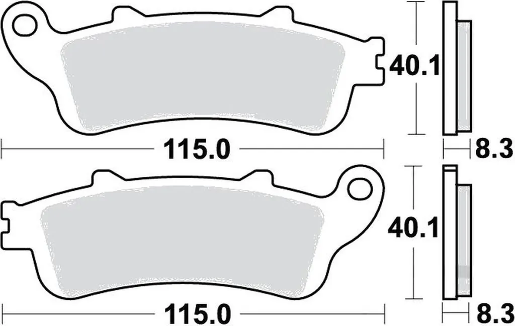 Plaquettes frein avant Pamoto fritté pour Honda X-11 - Lot de 2 jeux