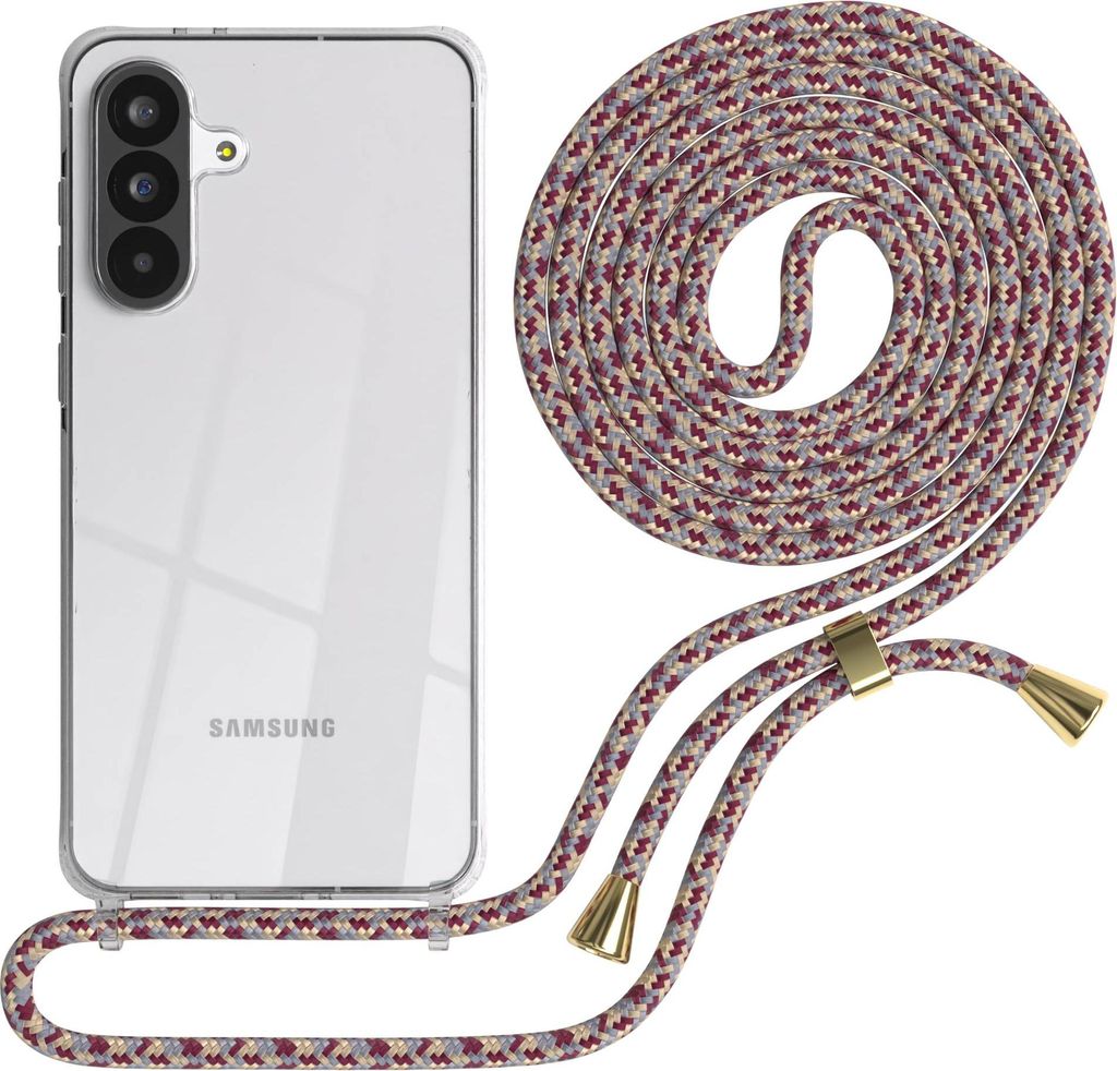 EAZY CASE Handykette mit Hülle für Samsung Galaxy A56 Backcover Handykette, zum Umhängen in Rot