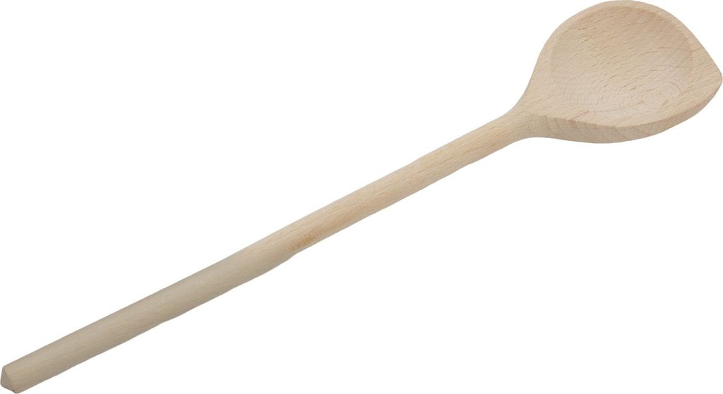 Küchenlöffel aus Holz mit KÜCHENhorn, Länge 28 cm, Buchenholz