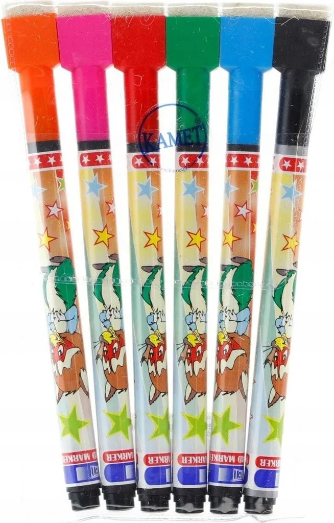 Pennarelli Polo 6 Colori Lavabili - Ideali per Scuola e Bambini