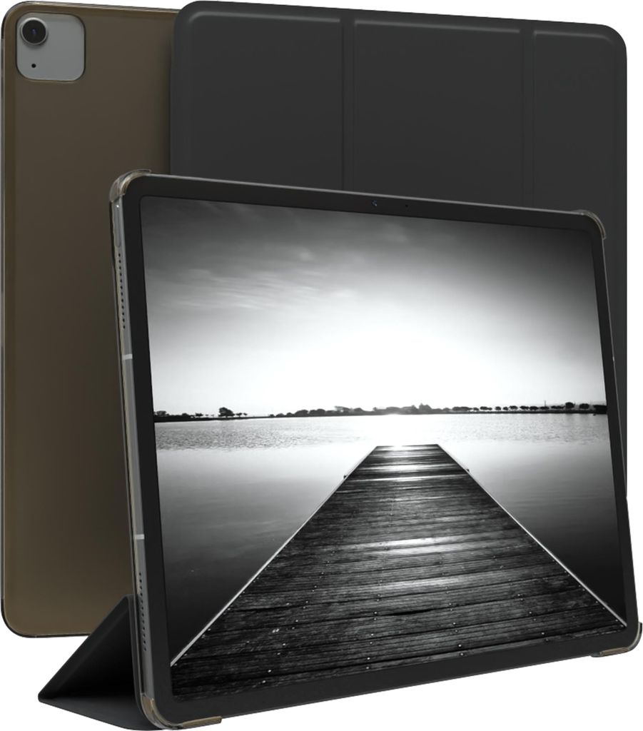 EAZY CASE Smartcase für Apple iPad Air 13 (2024) Tabletcase Bookcover Smart Flipcase magnetisch Schwarz