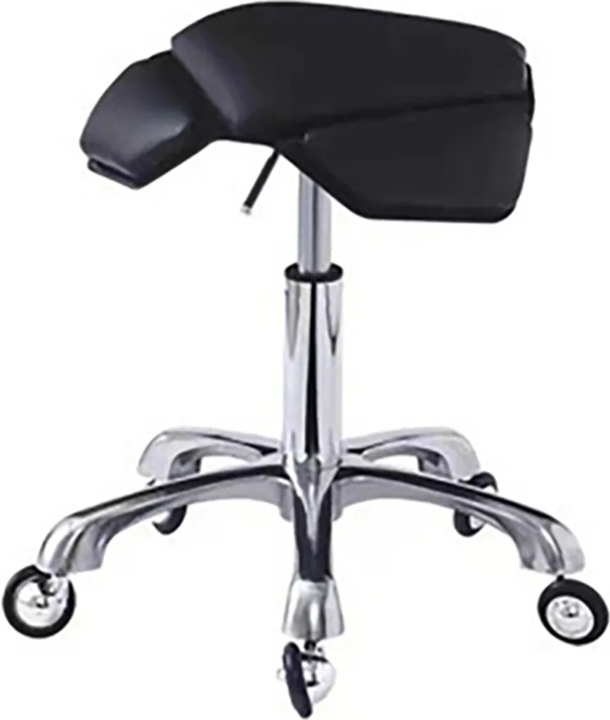 360Home Fauteuil de Barbier Noir Pivotant 360° avec Pompe Hydraulique