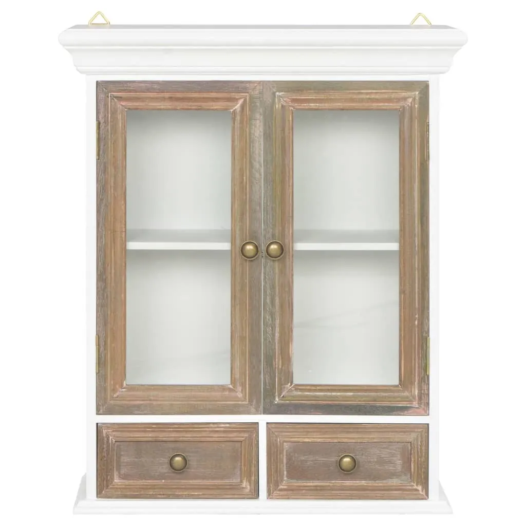 SYFAX™ Armadietto a Muro Bianco 49x22x59 cm in Legno Multistrato