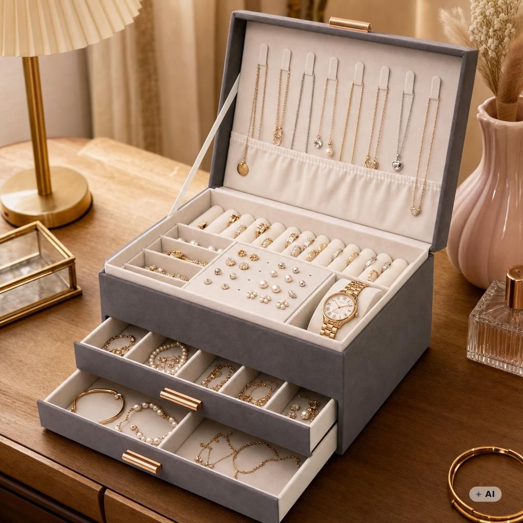 Schmuckschatulle, Schmuckbox, Schmuckkästchen, Schmuck