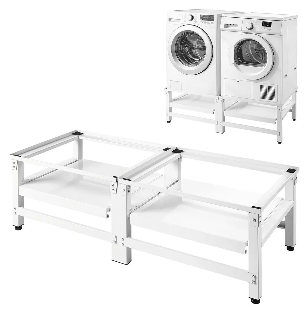 Support lave-linge anti-vibration 35,5 cm : fini le dos plié et les bruits
