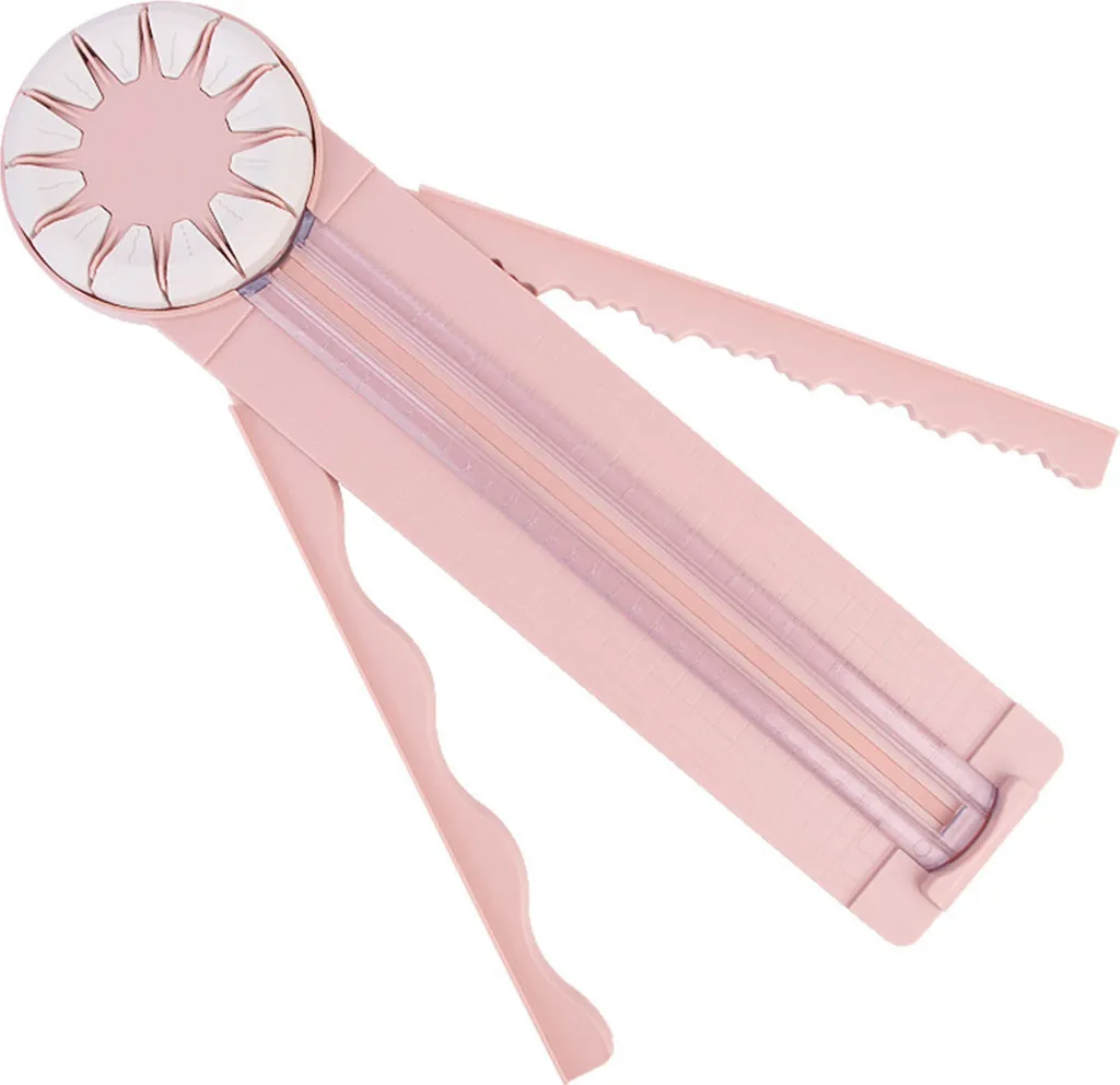 Coupe-papier polyvalent pour art et photos avec 12 options de tracés