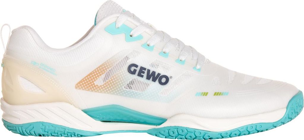 GEWO Tischtennis Schuh Ultra Force Pro weiß/mintgrün 43