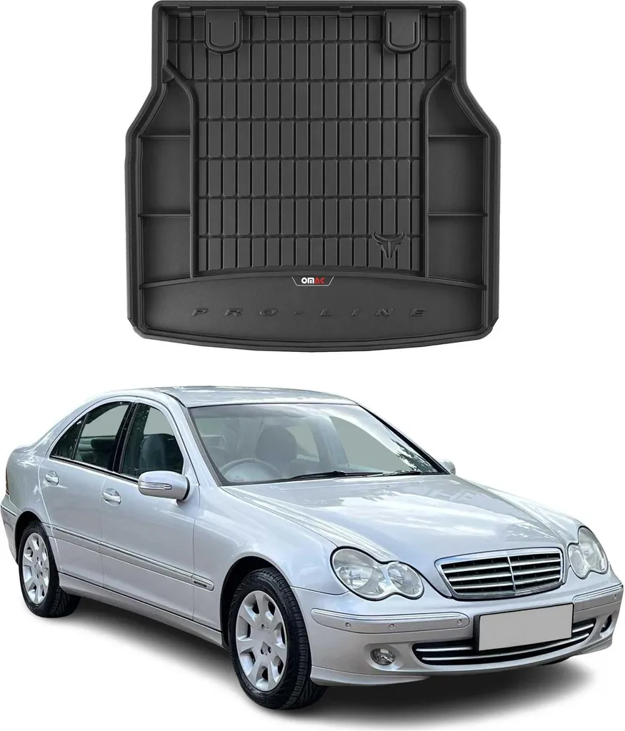 OMAC rivestimento in gomma per Mercedes Classe C S203 2000-2007 TPE nero