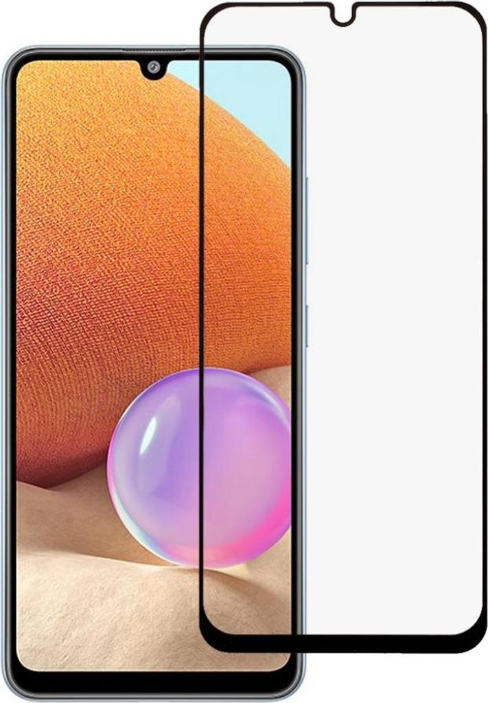Samsung Galaxy A32 4G Displayschutz - Full-Cover 9H Panzerglas - Schwarz