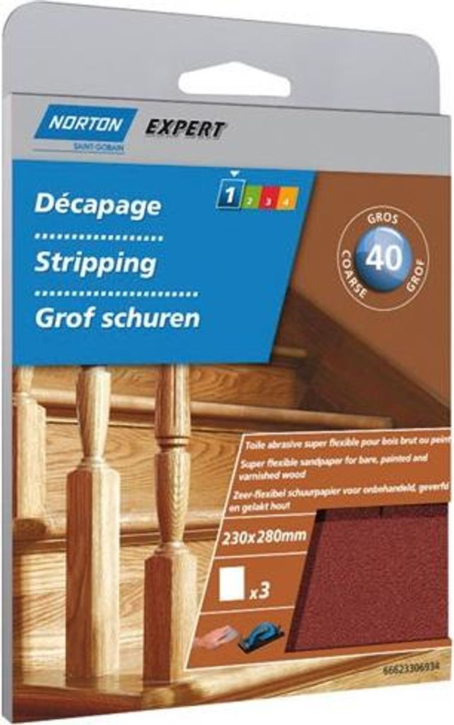 Superflex Schleifpapier Körnung 40 X3 Sc - Norton