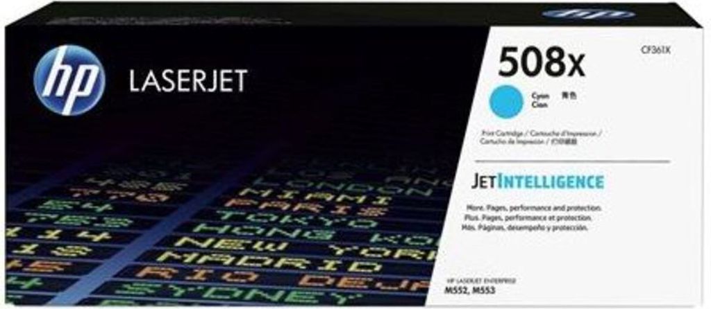HP Toner CF 361 X cyan No. 508 X Produktbild 