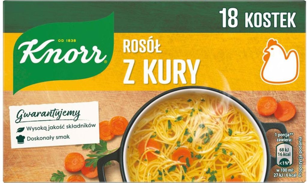 Knorr Rosół Rosół z kury 9 l 180g Zdjęcie produktu 