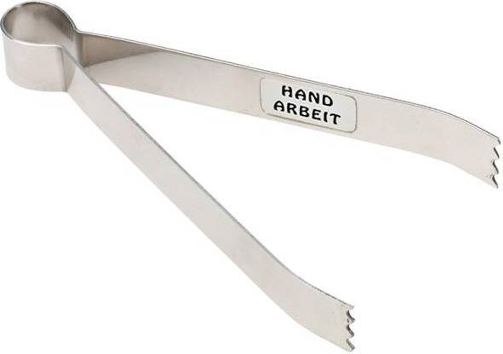 12cm Kohlezange Stahl Räucherkohle Zange Shishazange Handarbeit 2954