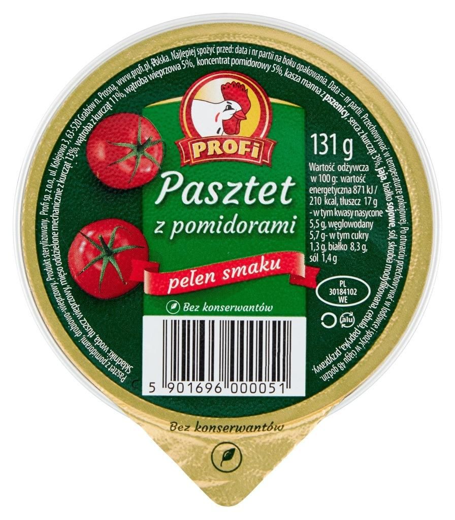 Profi Pasztet z pomidorami 131g Obrázok produktu 