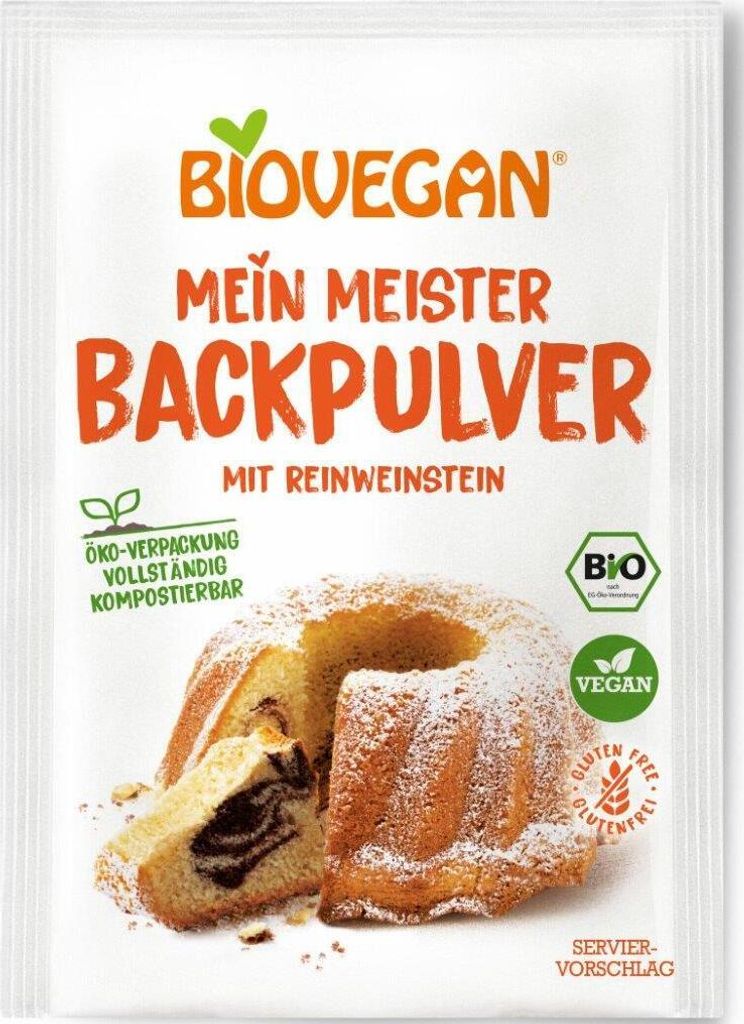Biovegan - Meister Backpulver - 3x17g