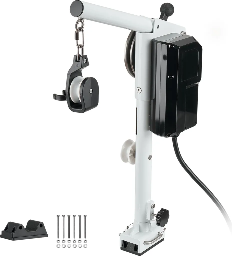 Treuil de Pêche Électrique 360° Rotatif 1200W Vitesse 35m/min