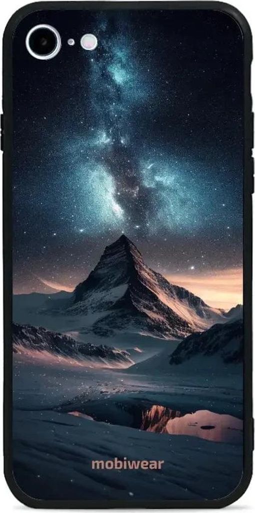 Handyhülle für iPhone SE 2022, Mobiwear Glossy Case, Nachtberg
