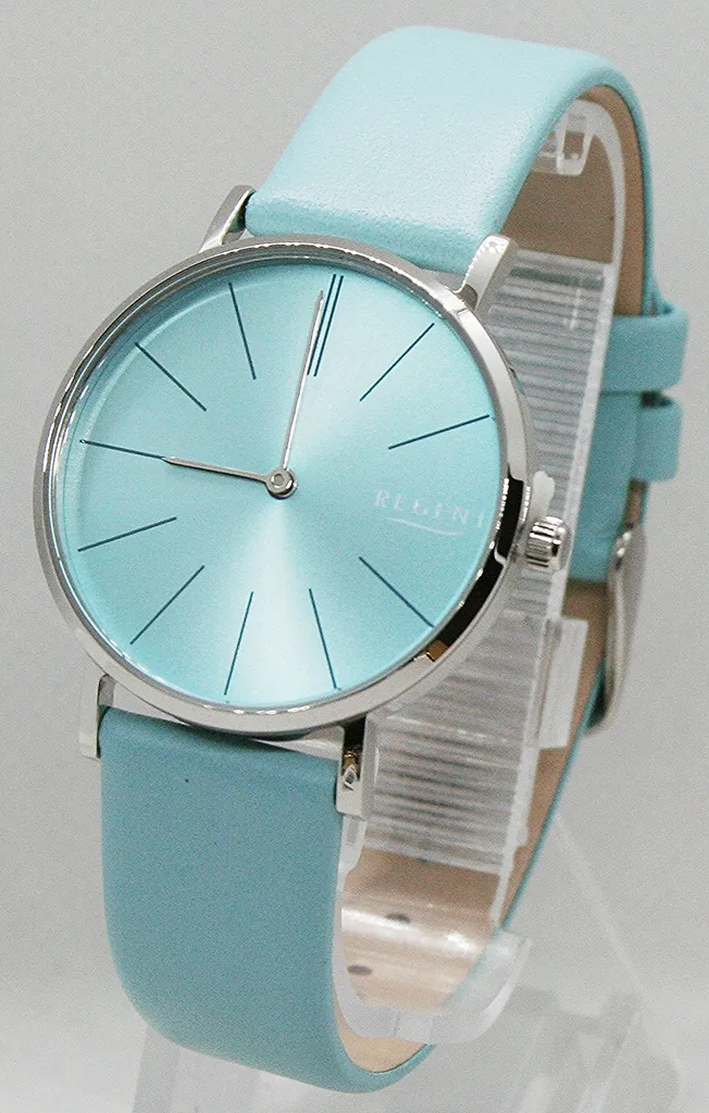 Orologio Donna Regent URBA890 in Pelle Azzurra: Eleganza Quotidiana