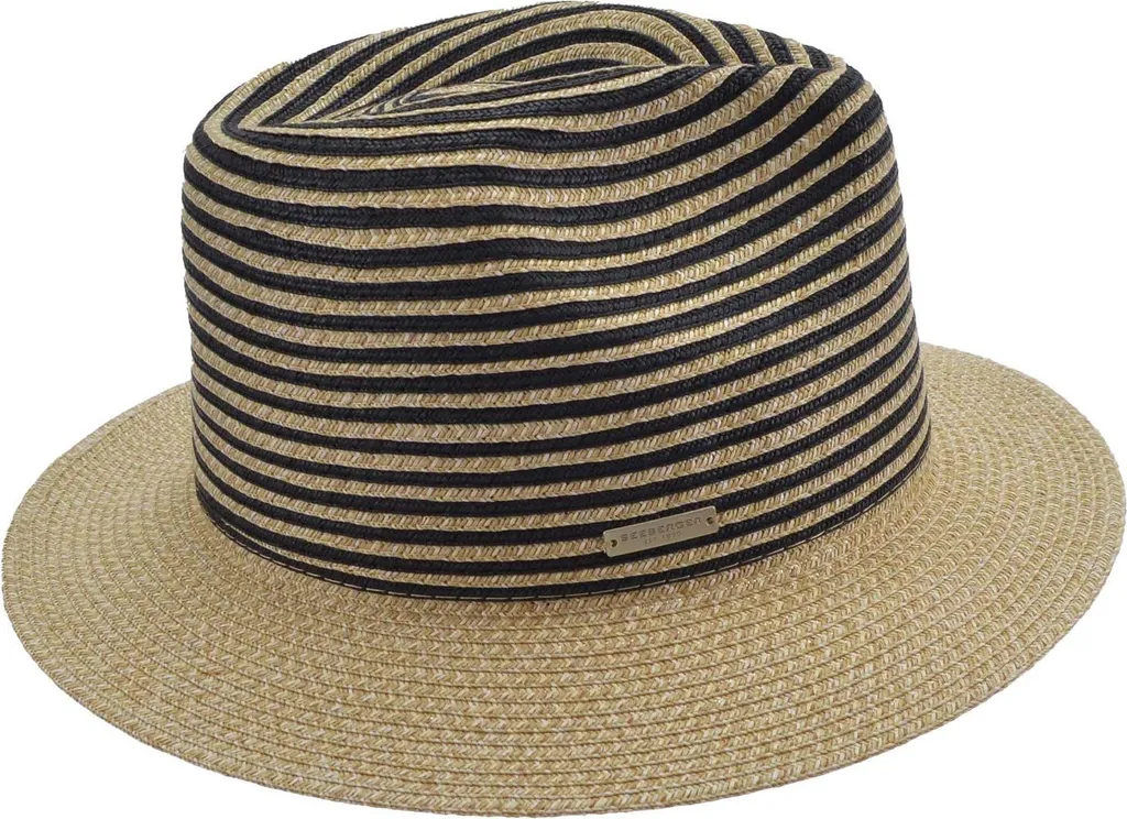 Fedora Seeberger Bordure Papier - Chapeau Respirant Anti-Chaleur et Chic