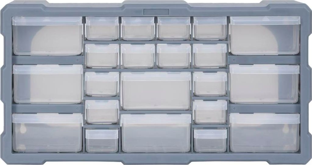 vidaXL Multi-Schubladen-Organizer mit 22 Schubladen 49x16x25,5 cm