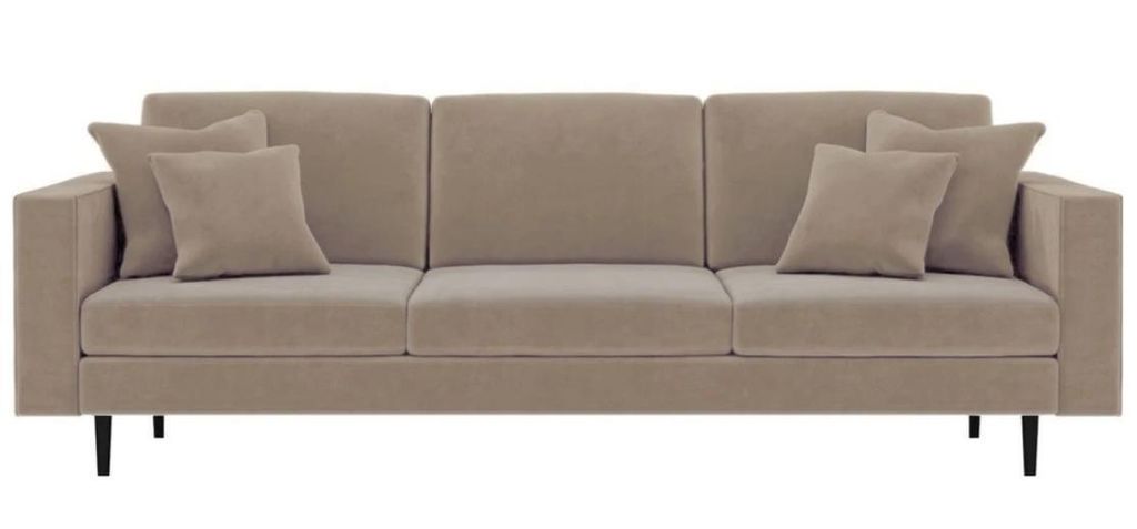 Italienische Stil Möbel Sofa Couch Textil Stoff Samt Sofas Couchen Wohnzimmer