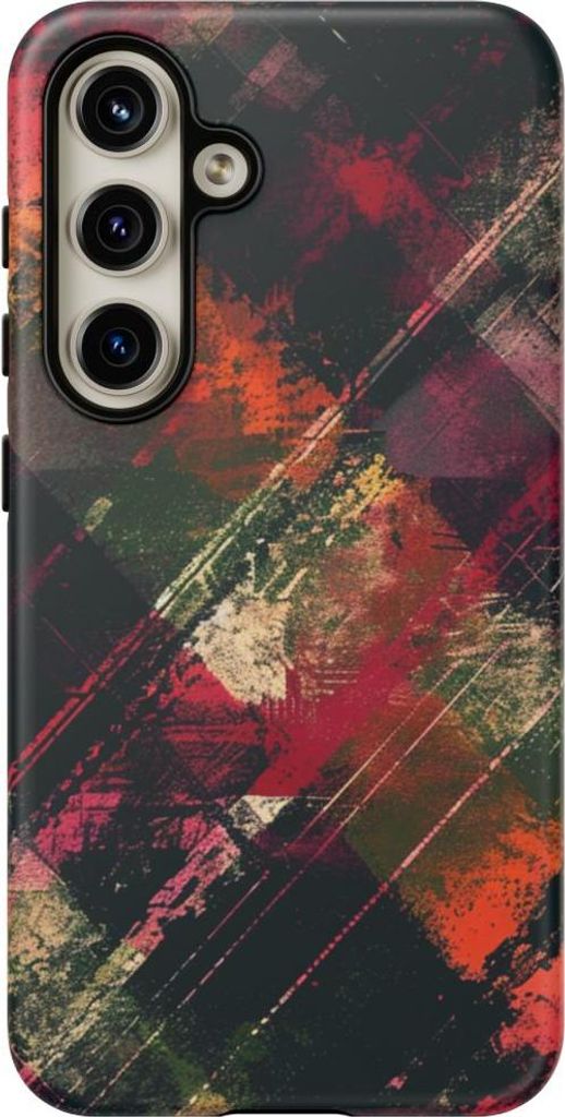 Abstraktes Grunge-Muster – Hülle Kompatibel mit Samsung Galaxy S24