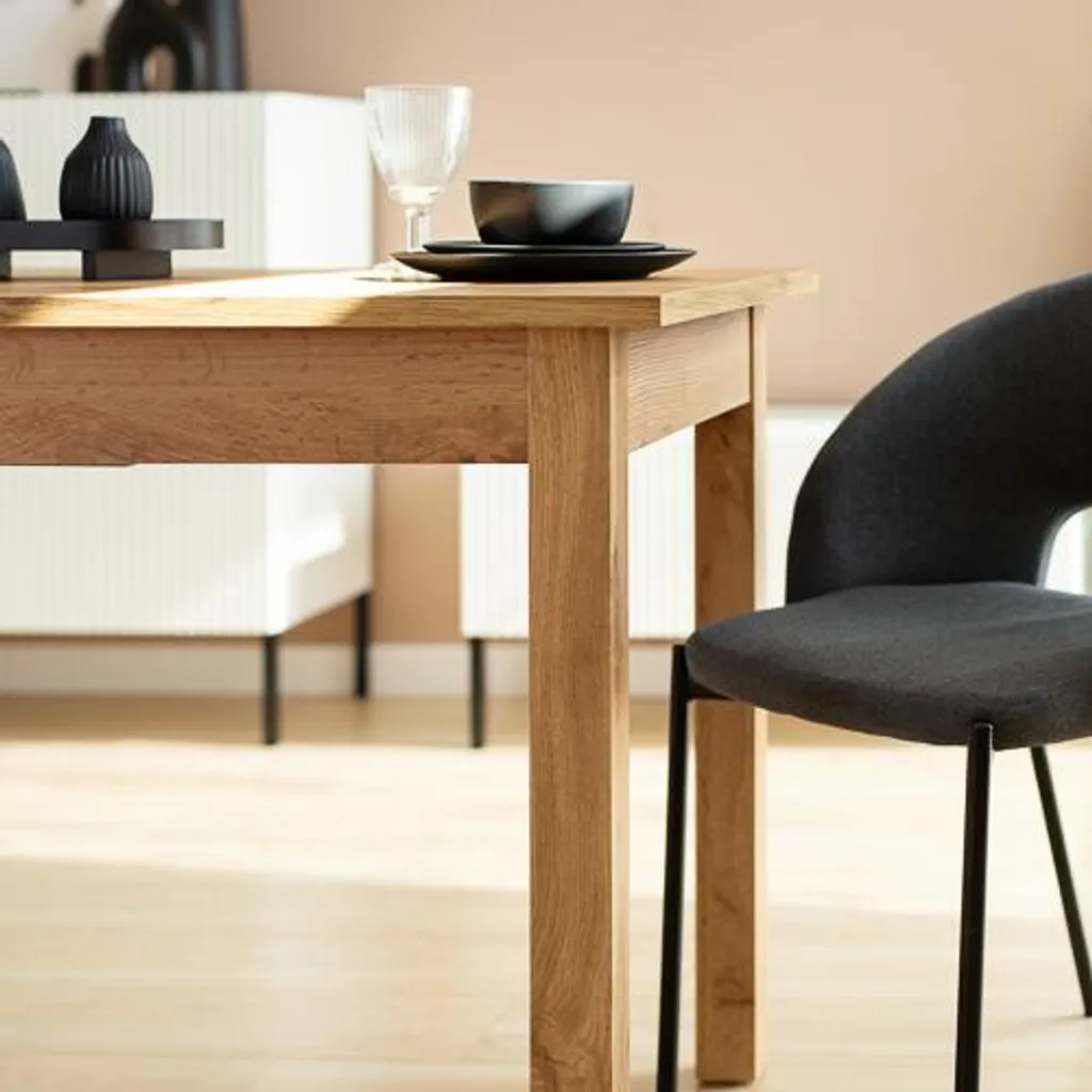 Table de repas modulable chêne wotan BOGATA idéale pour réceptions - 6